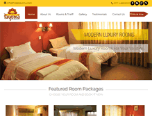 Tablet Screenshot of hoteltayoma.com